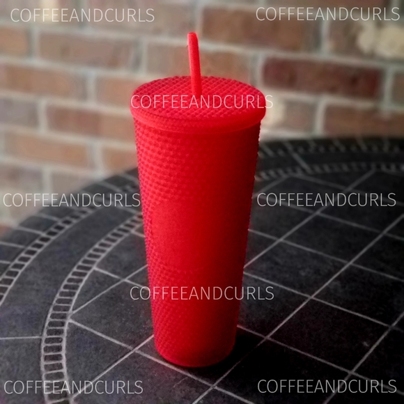 SB Matte Red Studded Cold Cup NWT Venti 24oz - Picture 4 of 5
